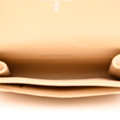 Chanel Caviar Quilted Flap Card Holder Wallet Beige 5 of 10