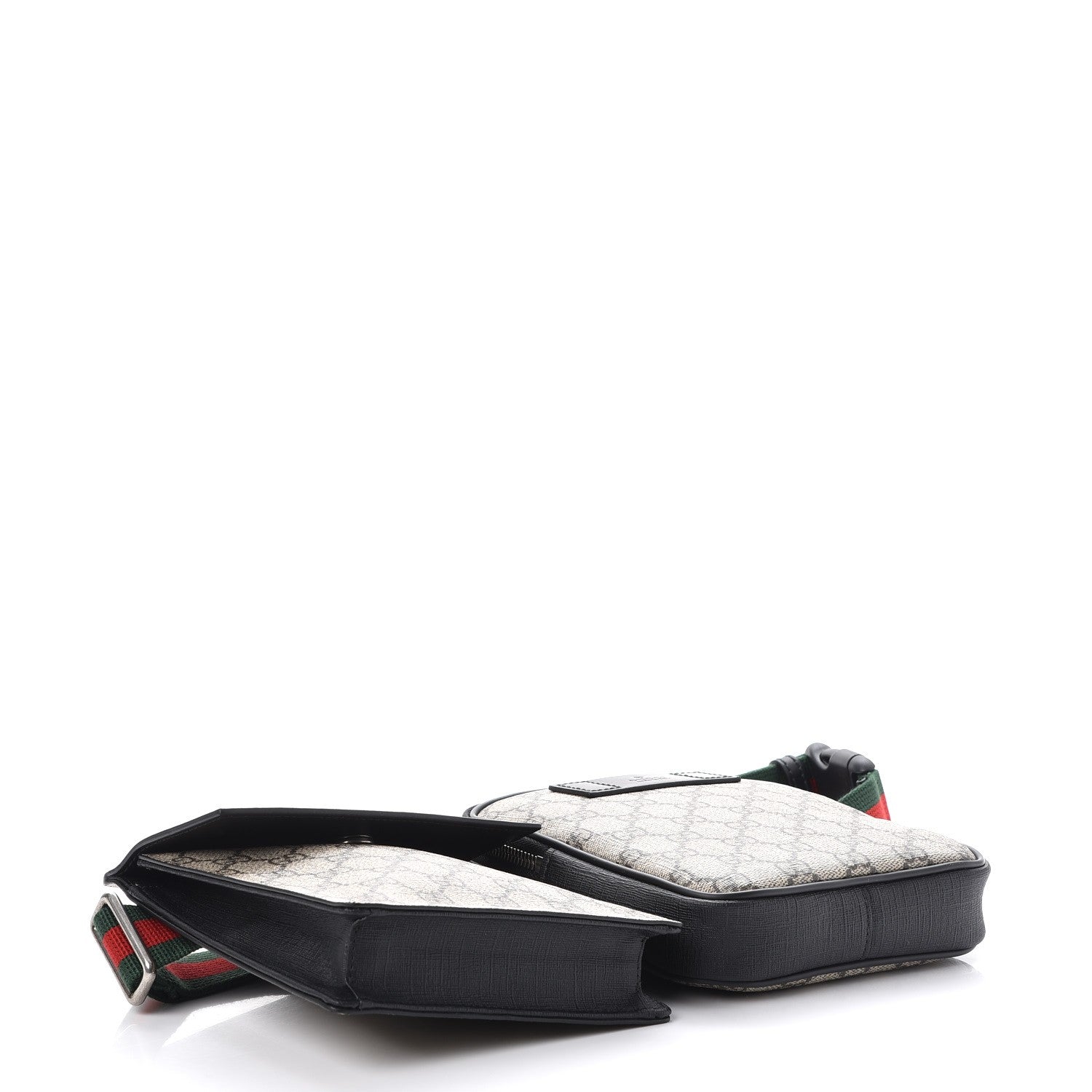 Gucci GG Supreme Monogram Web Belt Bag Black 4 of 8
