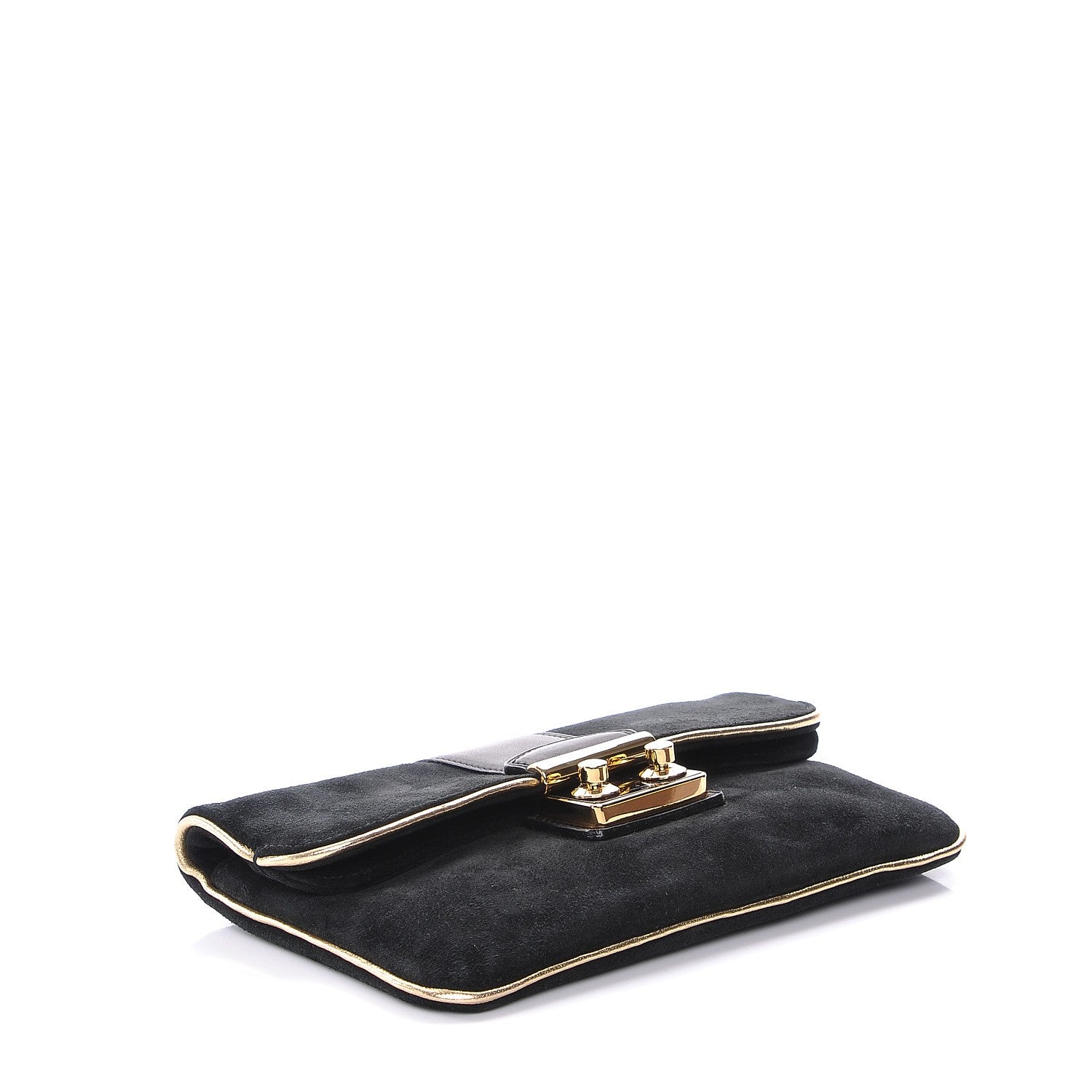 Louis Vuitton Suede SC Slim Clutch Coal 4 of 9