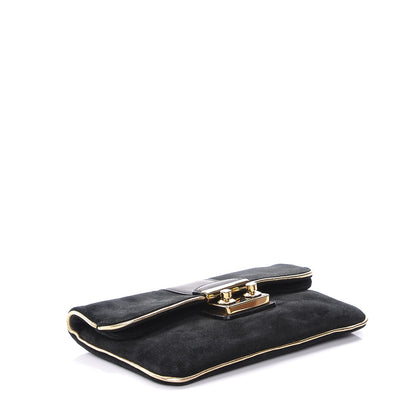 Louis Vuitton Suede SC Slim Clutch Coal 4 of 9