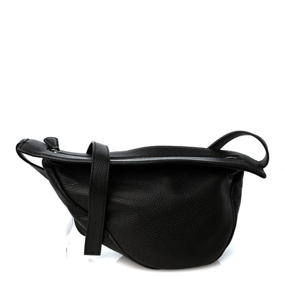 The Row Grained Calfskin Small Slouchy Banana Bag Dark Brown 1 of 9