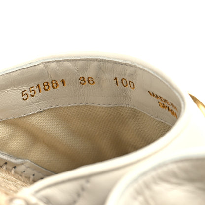 Gucci Nappa Matelasse GG Marmont Espadrille Slippers 36 Great White 6 of 8