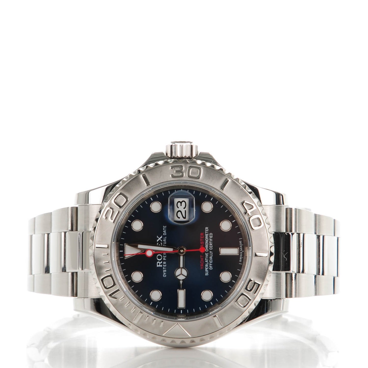 Stainless Steel 40mm Oyster Perpetual Date Yacht-Master Watch Blue 116622
