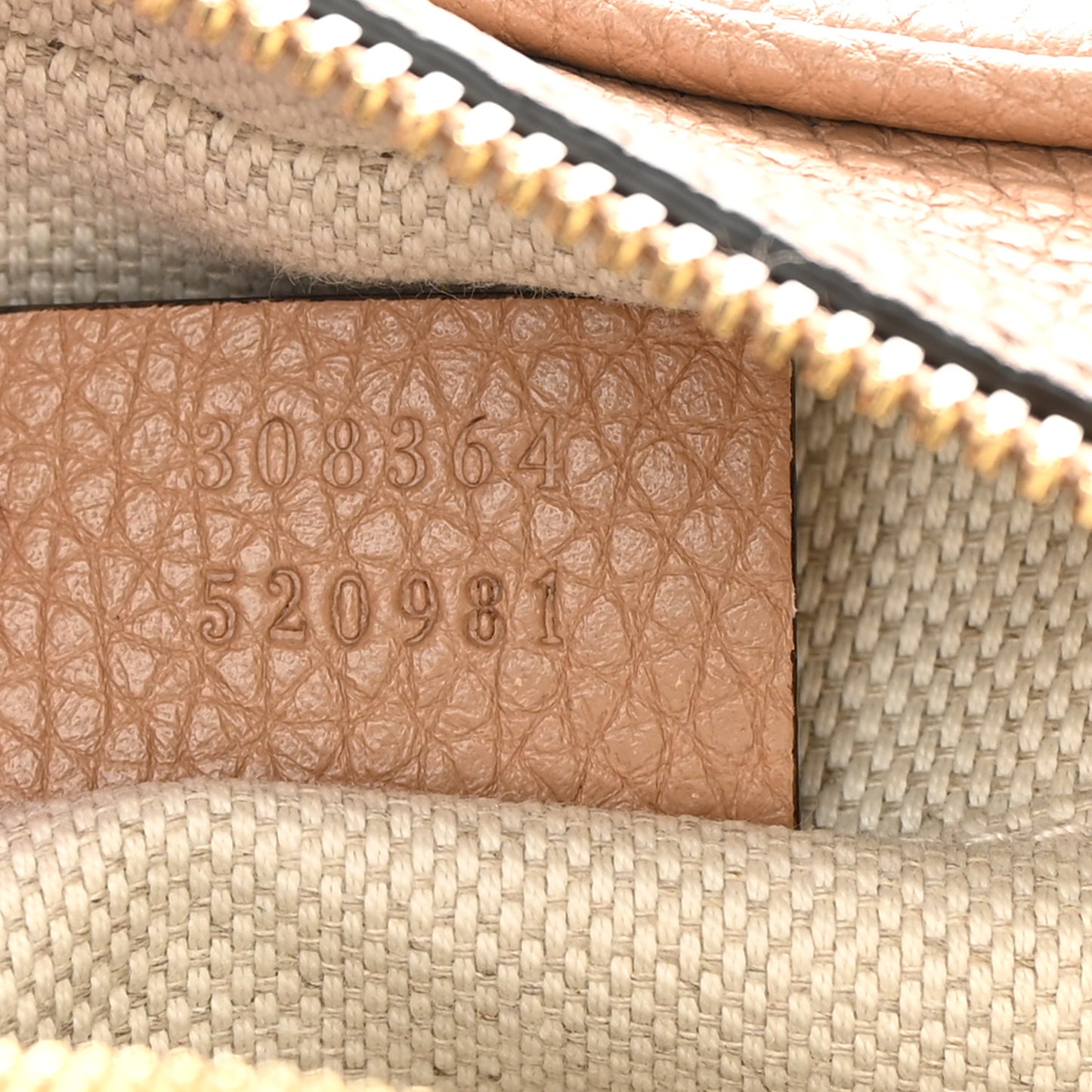 Pebbled Calfskin Small Soho Disco Bag Camelia