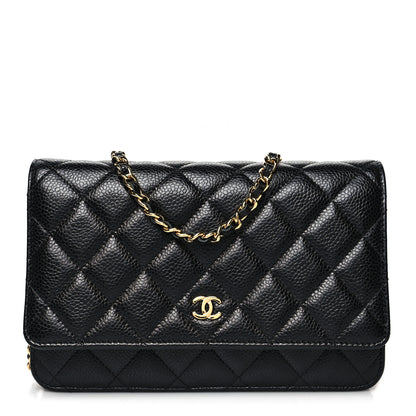 Chanel Caviar Quilted Wallet On Chain WOC Black 1 of 13