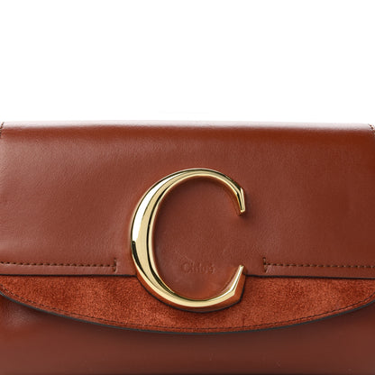 Chloe Calfskin Suede C Belt Bag Sepia Brown 10 of 10
