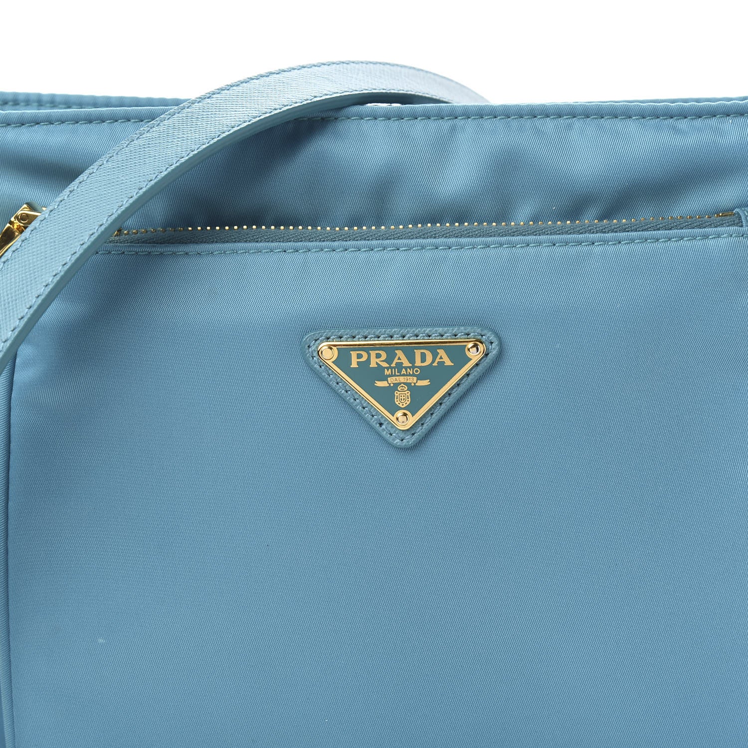 Prada Tessuto Nylon Saffiano Crossbody Bag Turchese 10 of 10