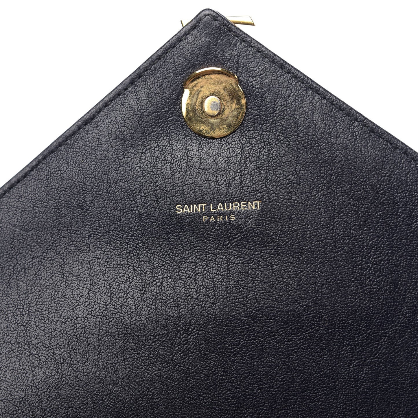 Sheepskin Matelasse Chevron Monogram Medium College Bag Deep Marine