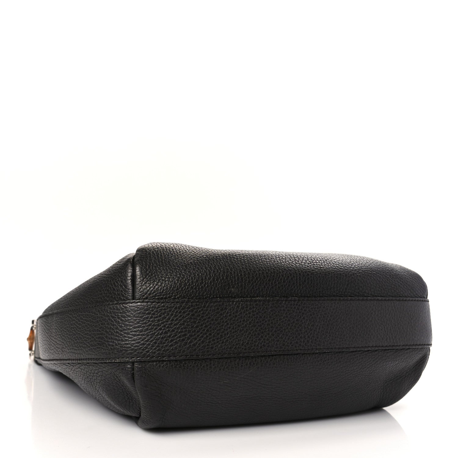 Gucci Grained Calfskin Bamboo Bar Hobo Dark Brown 4 of 9