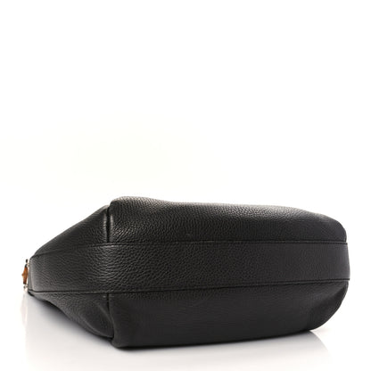 Gucci Grained Calfskin Bamboo Bar Hobo Dark Brown 4 of 9