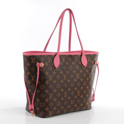 Louis Vuitton Monogram Articles de Voyage Ikat Neverfull MM Rose Velours 3 of 7