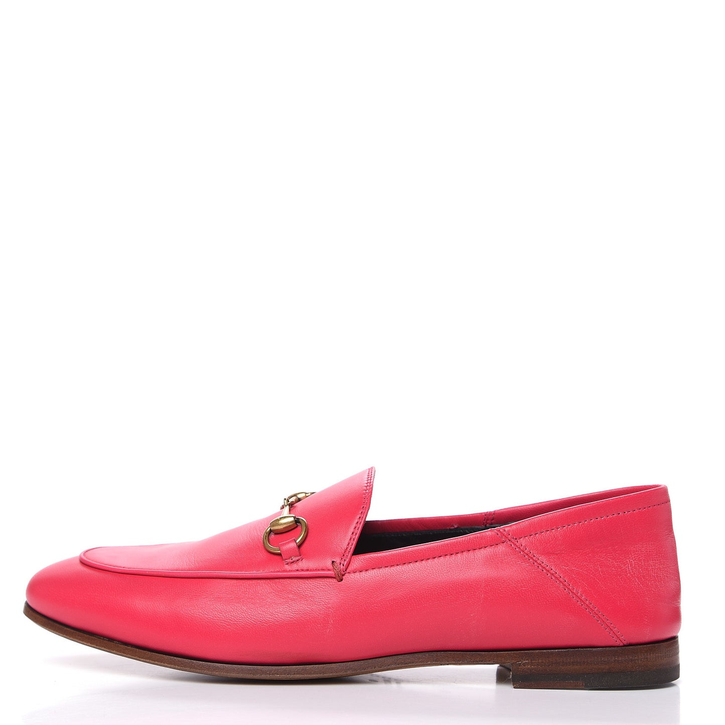 Lambskin Womens Brixton Horsebit Loafers 39 Hot Pink