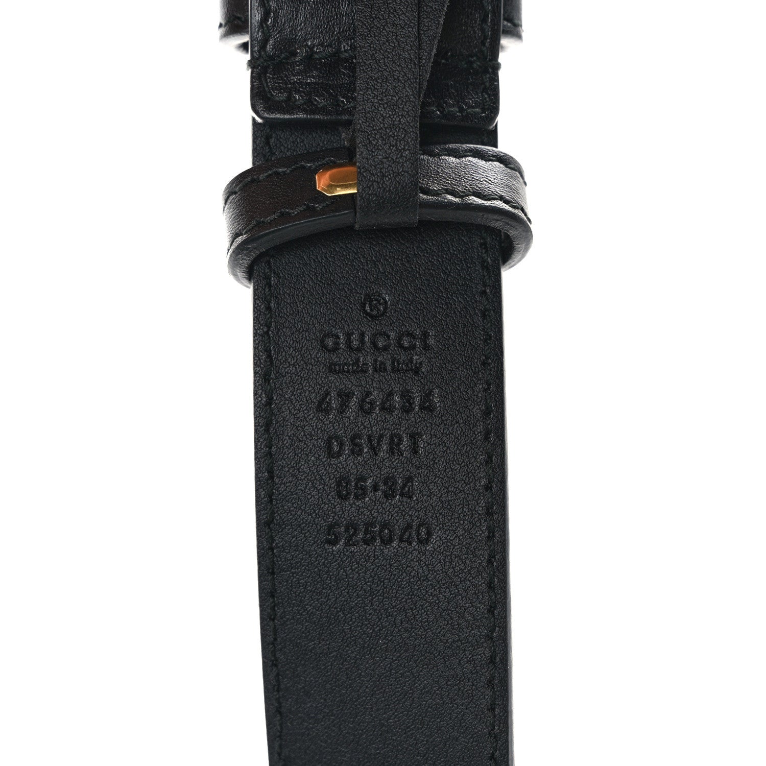 Gucci Calfskin Matelasse GG Marmont Belt Bag 85 34 Black 10 of 10