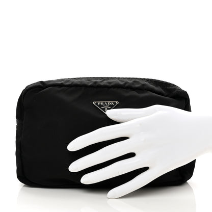 Prada Tessuto Nylon Saffiano Pouch Black 2 of 7