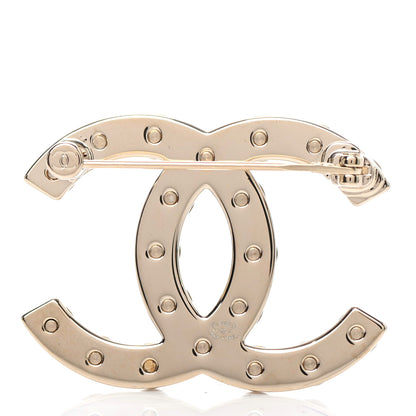 Chanel Pearl CC Brooch Gold 2 of 3