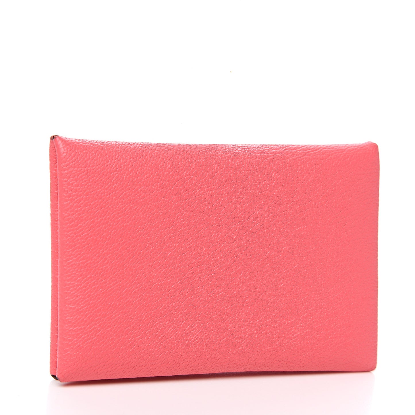 Chevre Mysore Calvi Card Case Rose Lipstick