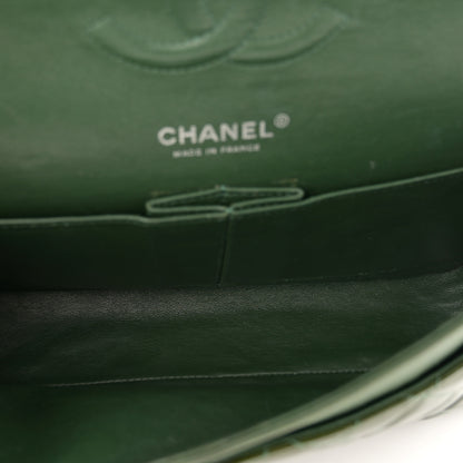 Chanel Patent Calfskin Quilted Medium Double Flap Green 5 of 12