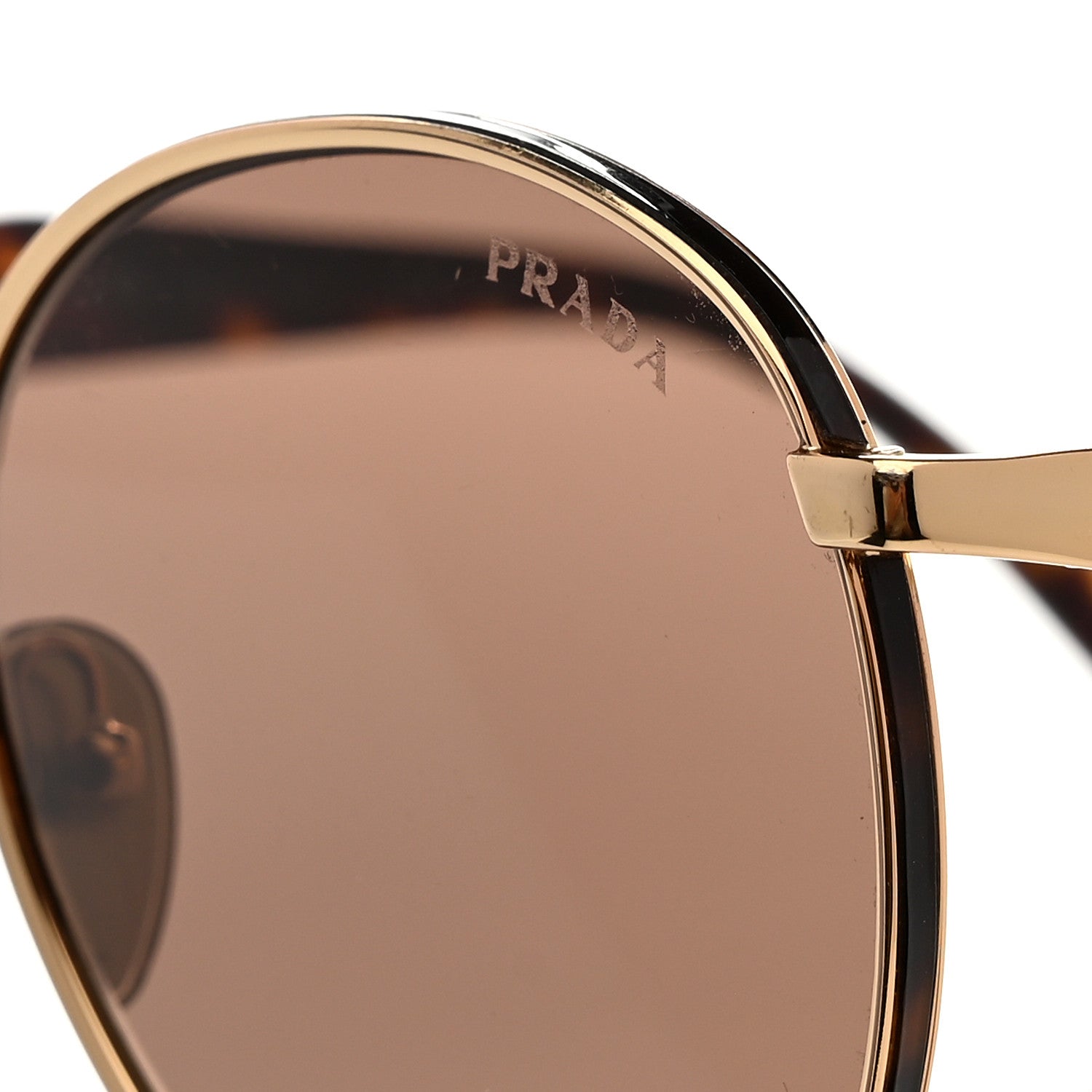 Prada Metal Sunglasses SPR56Z Tortoise Gold 7 of 8