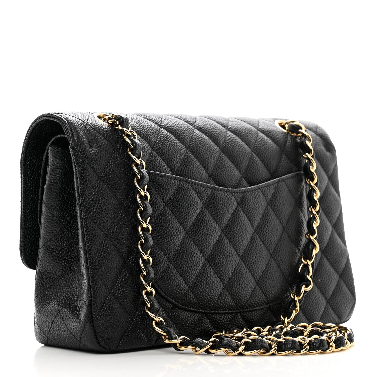 Chanel Caviar Quilted Medium Double Flap Black 3 of 9