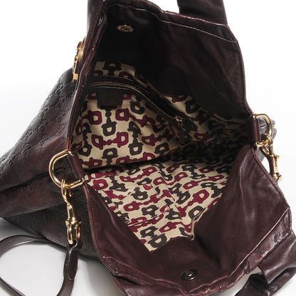 Gucci Guccissima Large Hysteria Top Handle Bag Chocolate 5 of 7