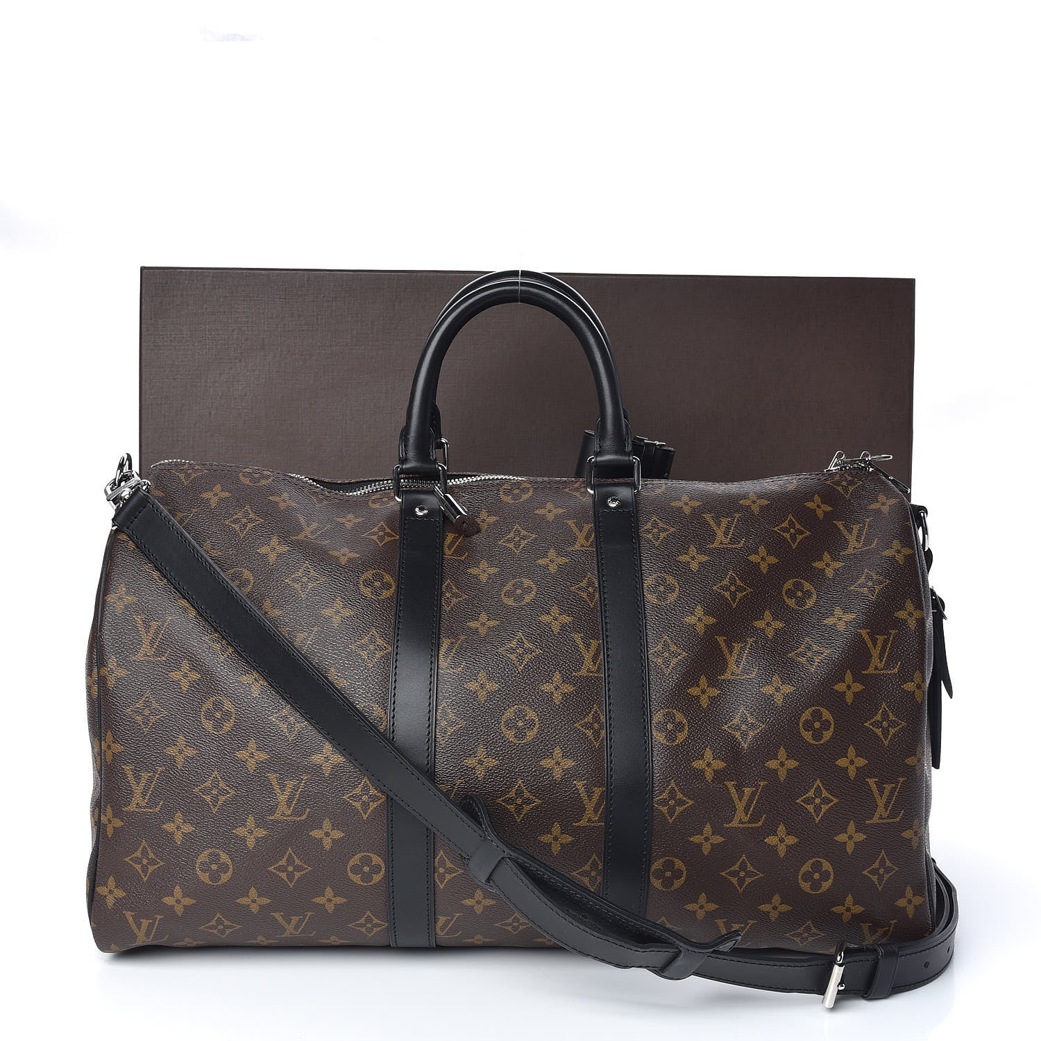 Louis Vuitton Monogram Macassar Keepall Bandouliere 45 11 of 11