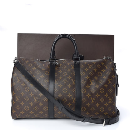 Louis Vuitton Monogram Macassar Keepall Bandouliere 45 11 of 11