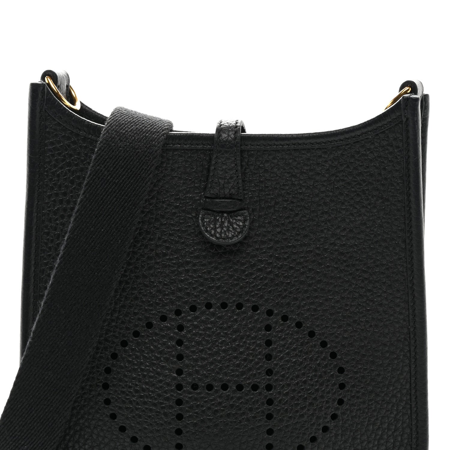 Hermes Taurillon Clemence Evelyne TPM Black 8 of 10