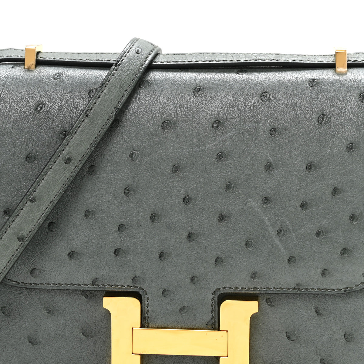 Hermes Ostrich Constance 18 Vert Amande 8 of 11