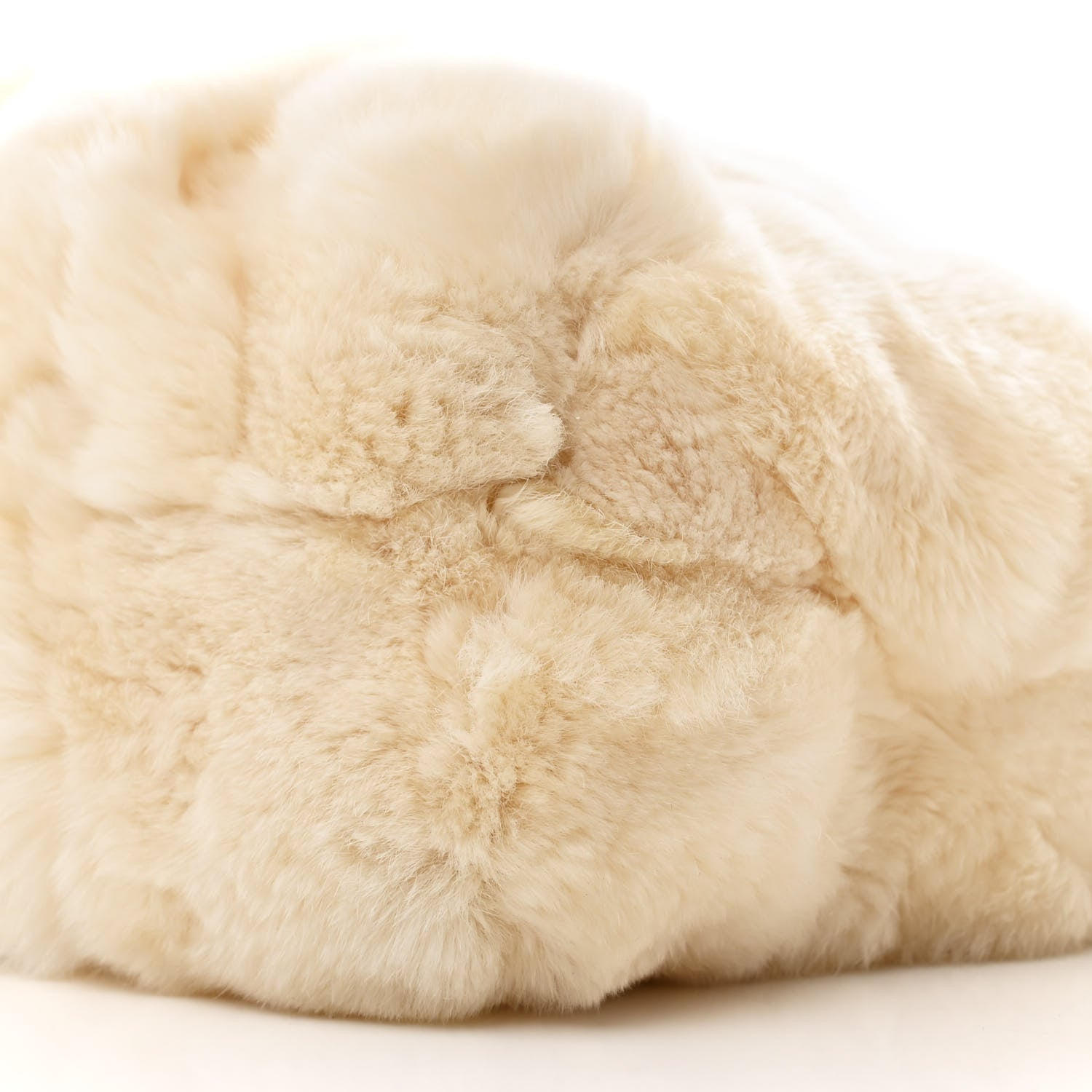 Chanel Rabbit Fur CC Tote Ivory 10 of 12