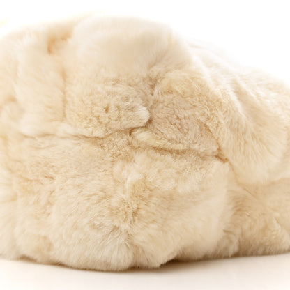 Chanel Rabbit Fur CC Tote Ivory 10 of 12