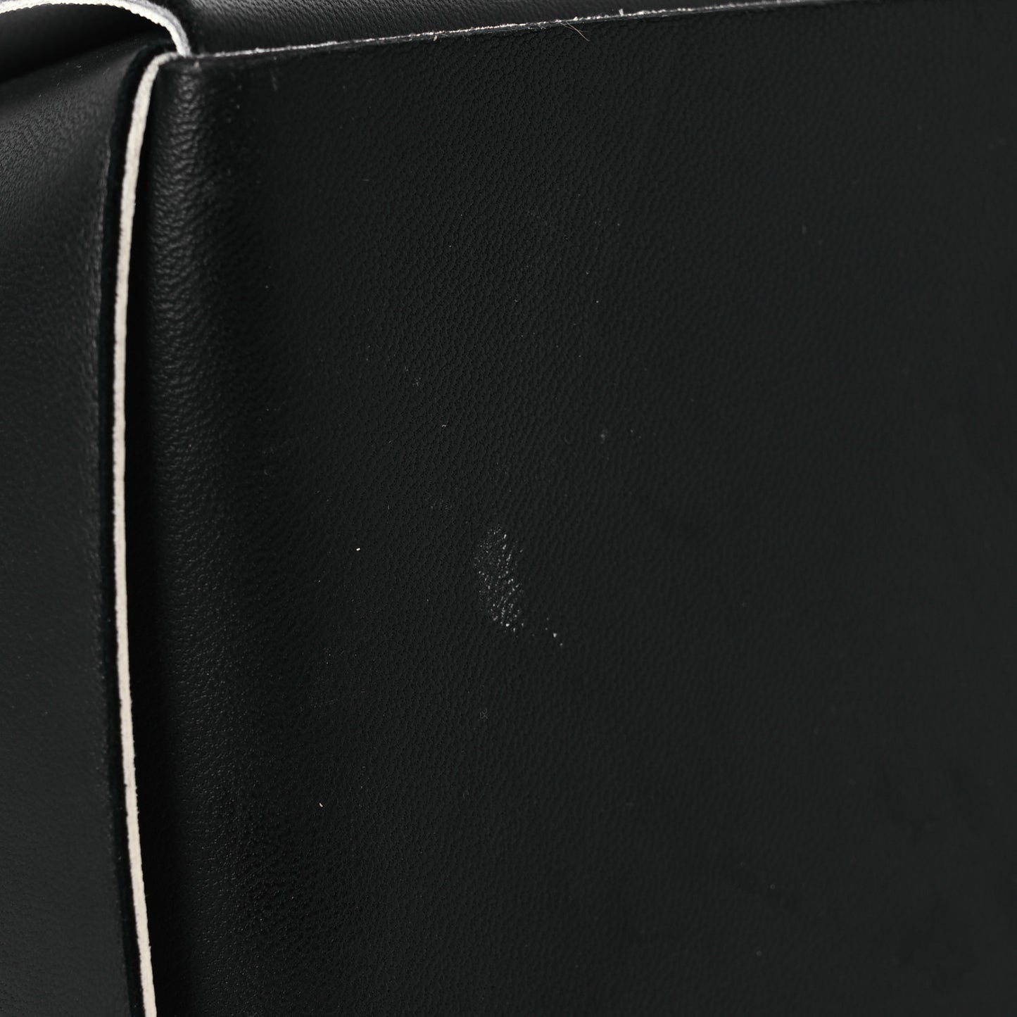 Nappa Maxi Intrecciato Arco Tote Black White