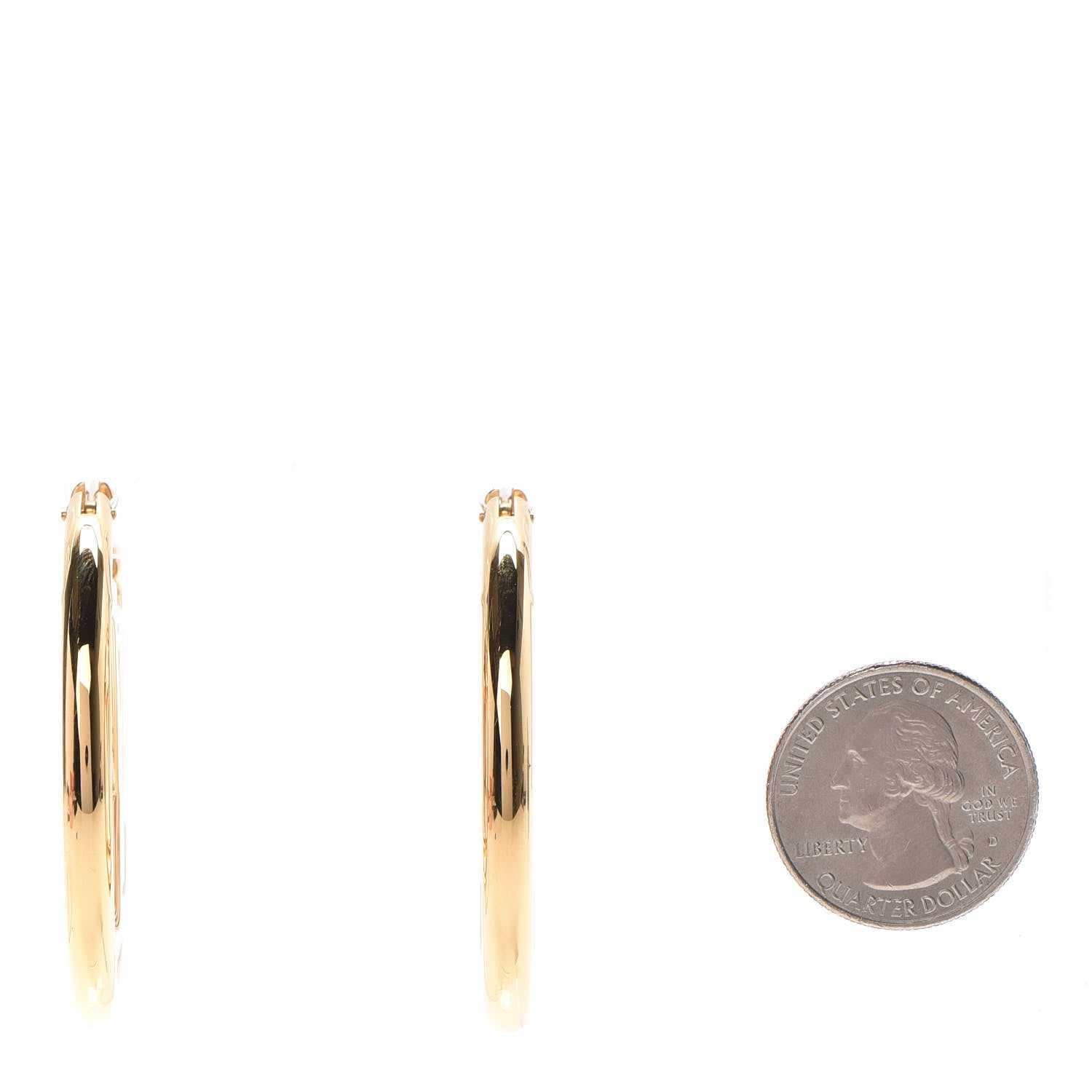 Louis Vuitton Metal Louise Hoop Earrings Gold 2 of 6