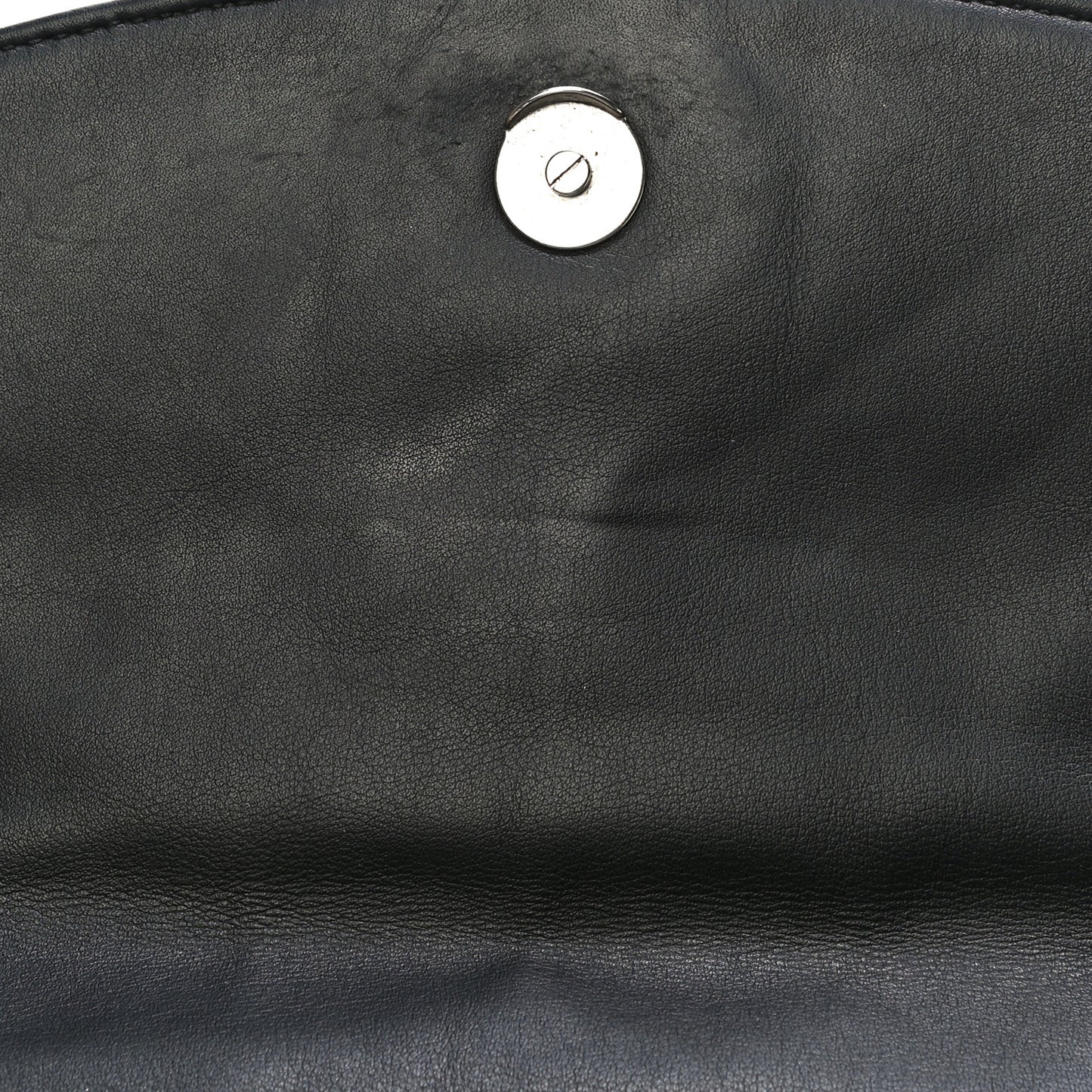 Calfskin Logo Matelasse M BB Chain Shoulder Bag Black