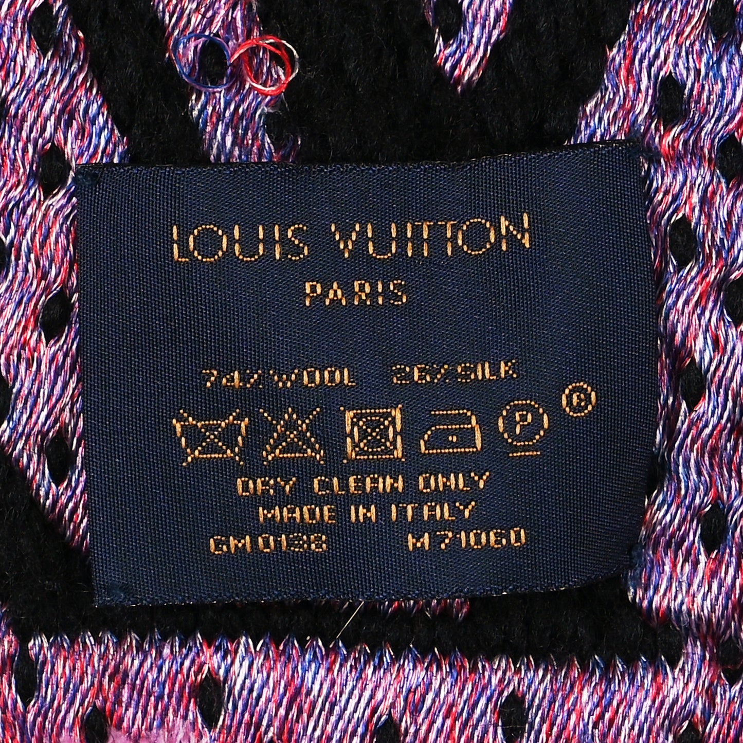 Wool Silk Stories Logomania Scarf Black