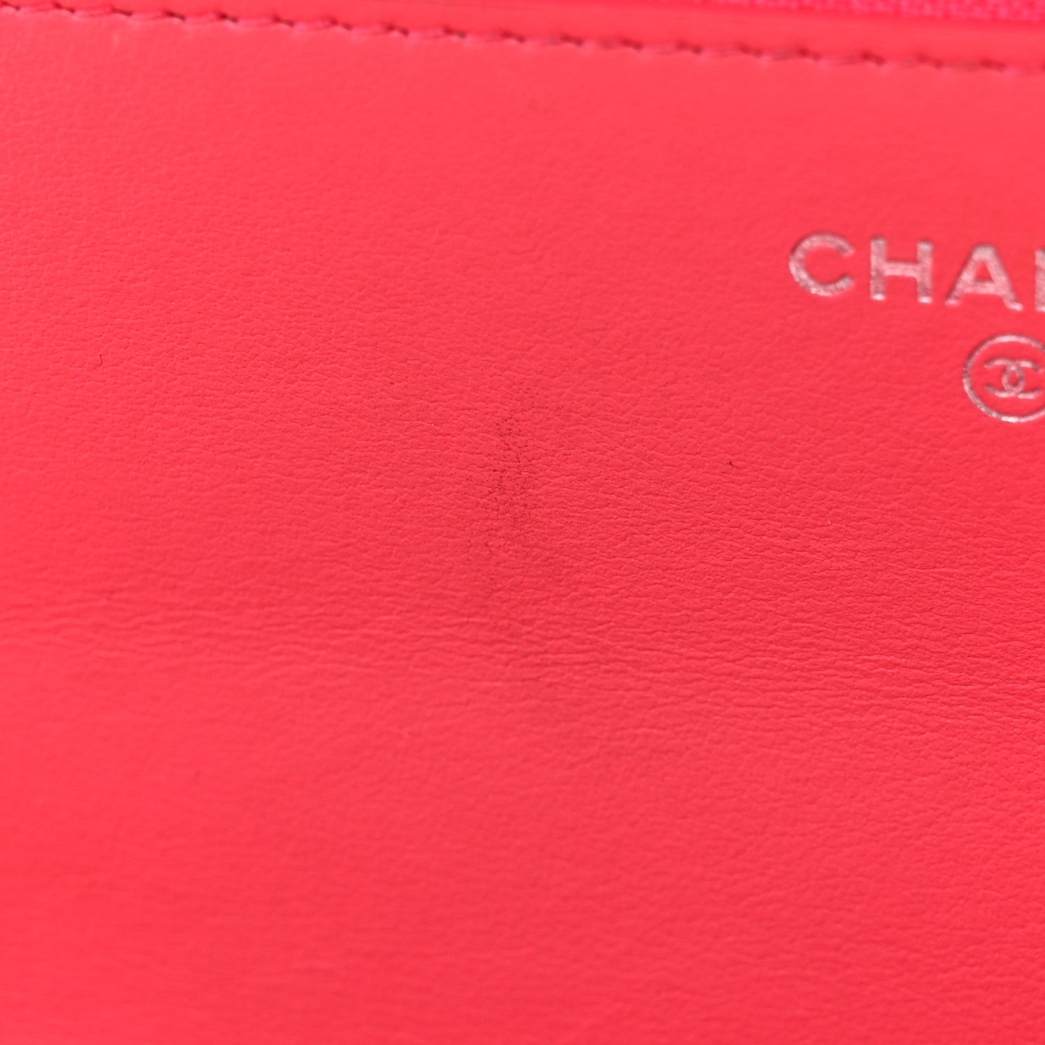 Chanel Caviar Camellia Embossed Wallet On Chain WOC Pink 17 of 26