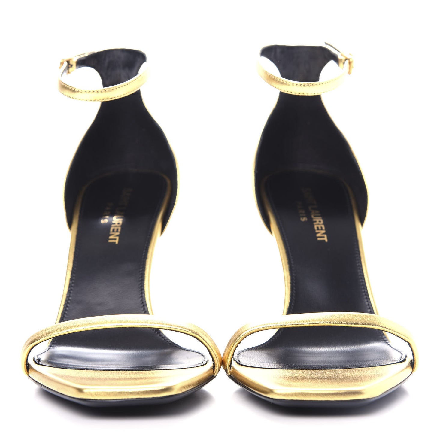 Calfskin Opyum 85 Sandals 38.5 Oro