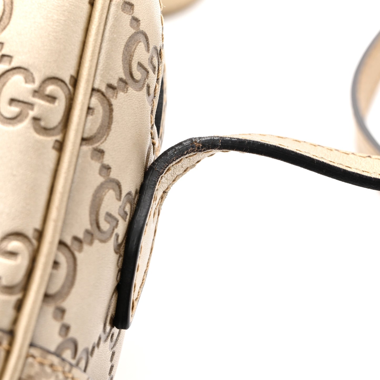 Guccissima Mini Bree Messenger Bag Gold