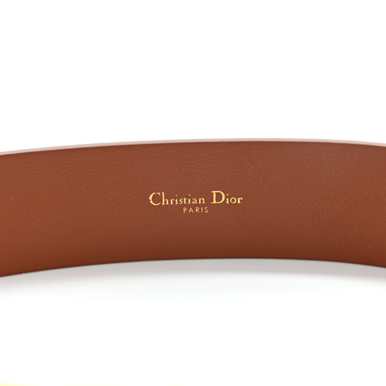 Christian Dior Calfskin 30 Montaigne Belt 75 30 Brown 3 of 4