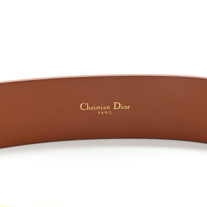 Christian Dior Calfskin 30 Montaigne Belt 75 30 Brown 3 of 4