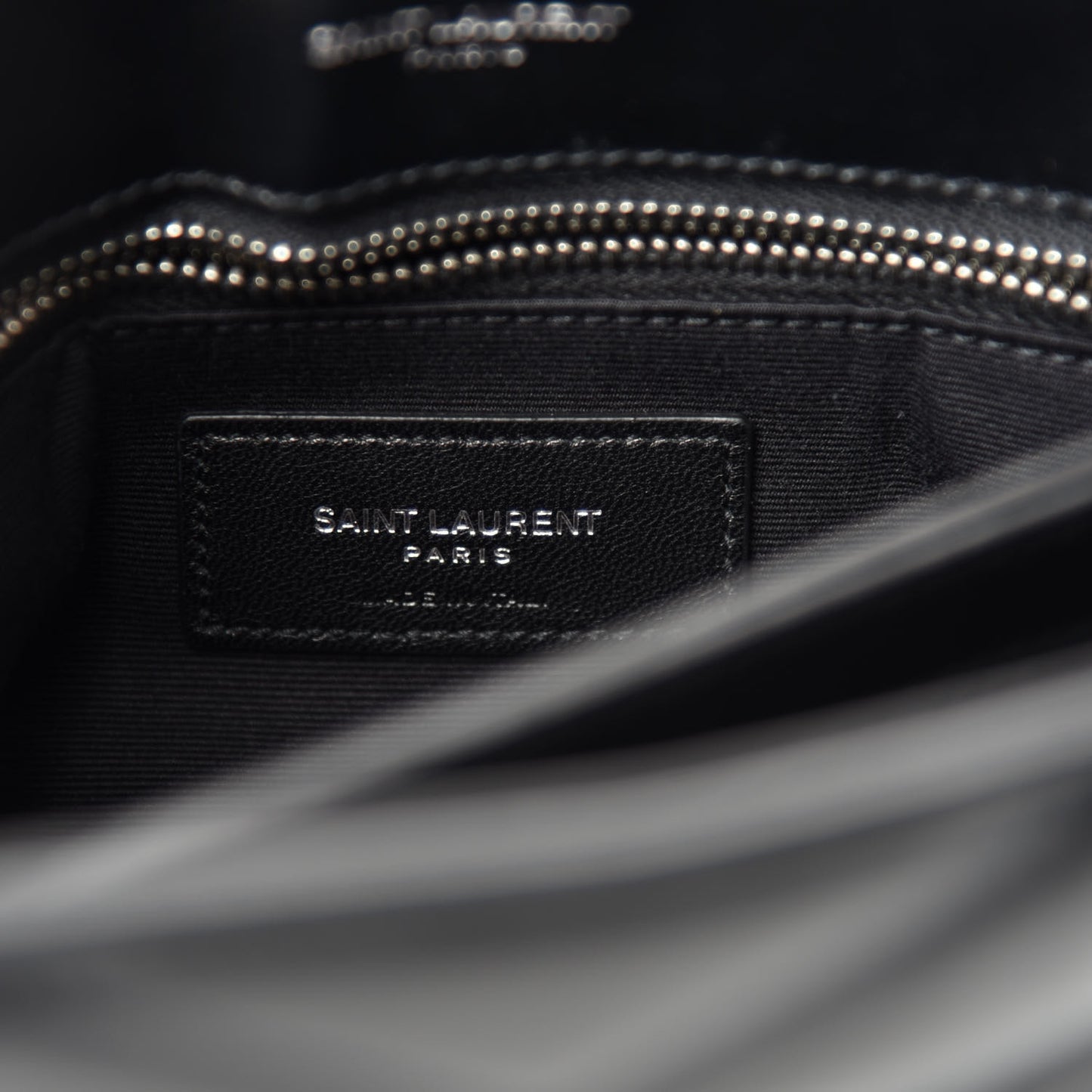 Calfskin Y Quilted Monogram Toy Loulou Crossbody Bag Black