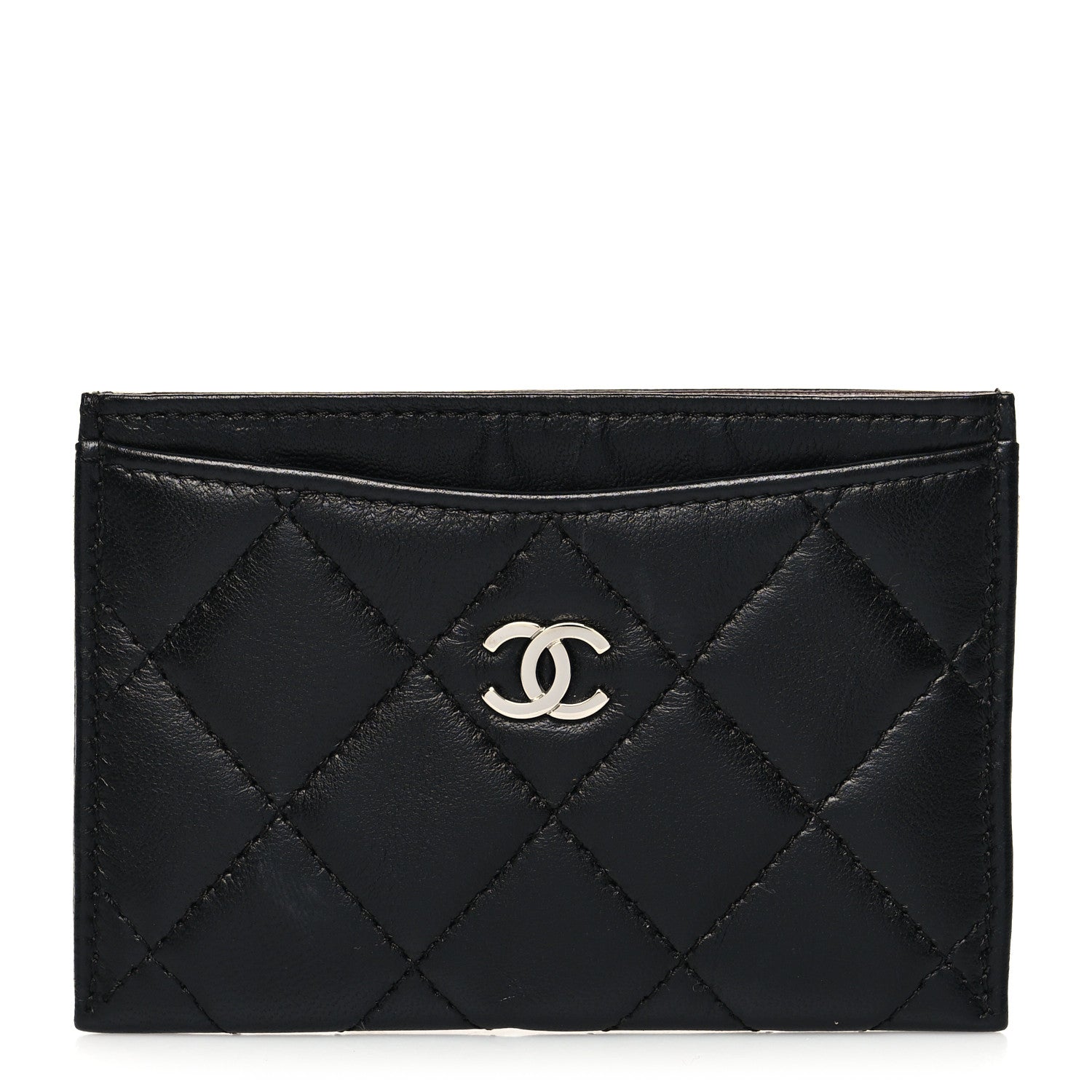 Chanel Lambskin Quilted Card Holder Black 1 of 9