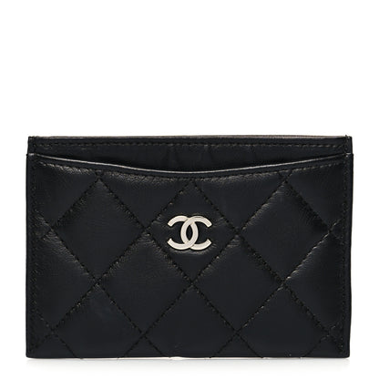 Chanel Lambskin Quilted Card Holder Black 1 of 9
