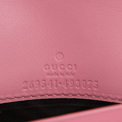 Gucci Guccissima Signature Dice Chain Wallet Carmine Rose 5 of 7