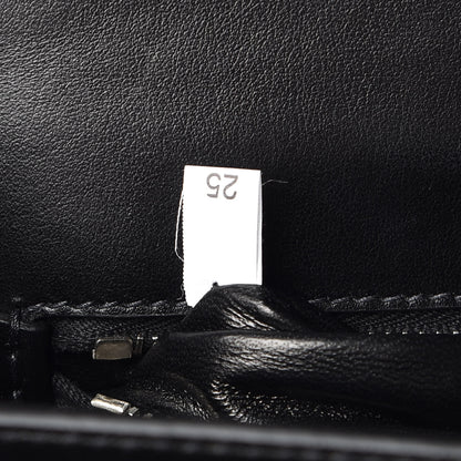 Prada Saffiano City Calfskin Studded Elektra Shoulder Bag Black Fuoco 9 of 12