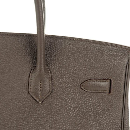 Hermes Togo Birkin 35 Etain 17 of 21