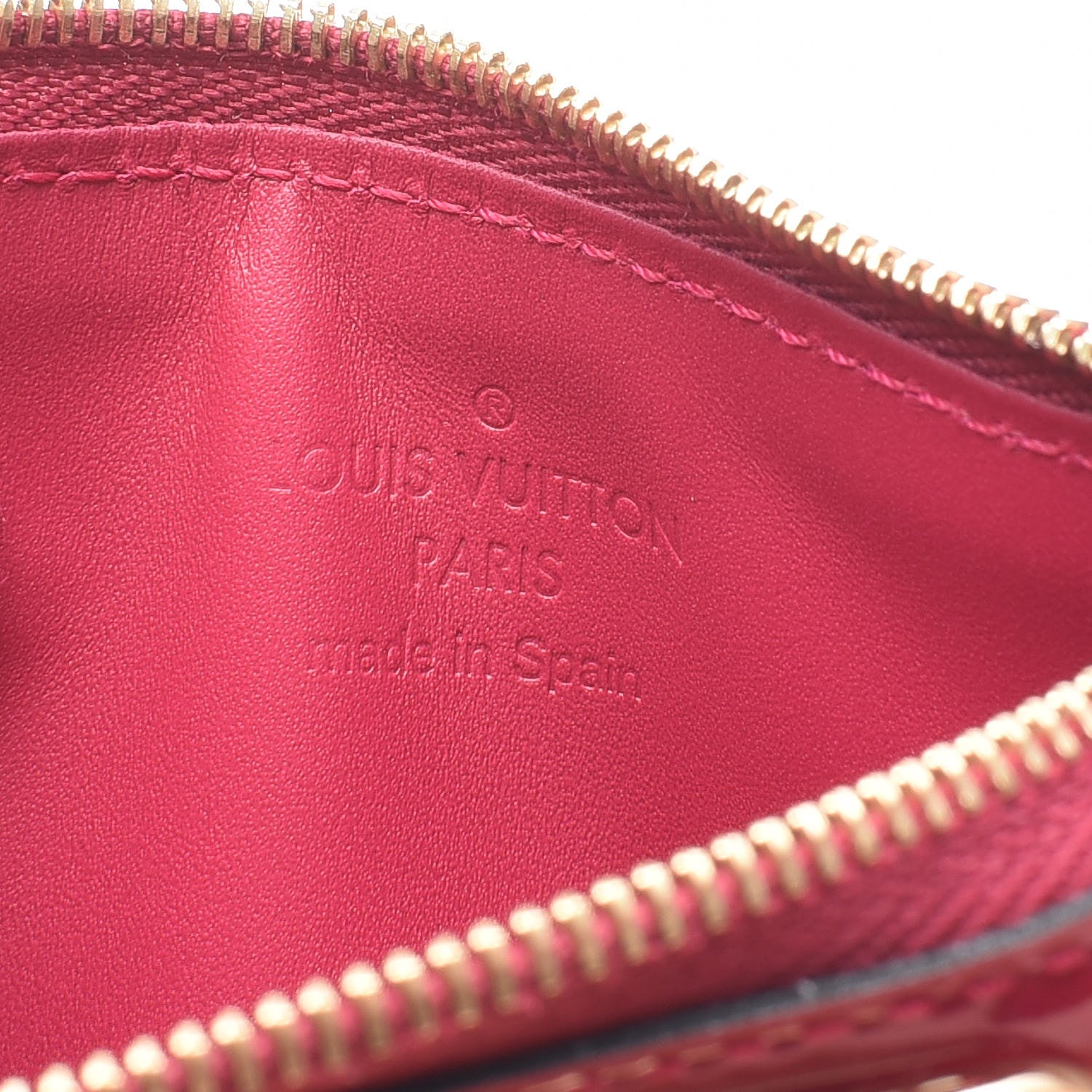 Louis Vuitton Vernis Key Pouch Rose Indien 6 of 9
