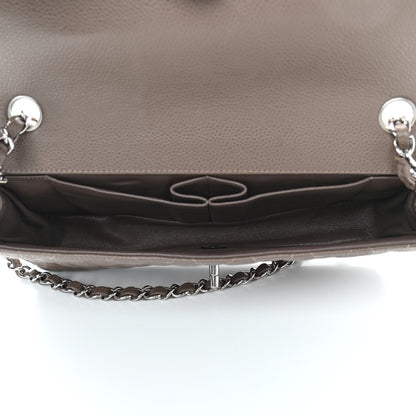 Chanel Caviar East West Flap Bag Taupe 4 of 12