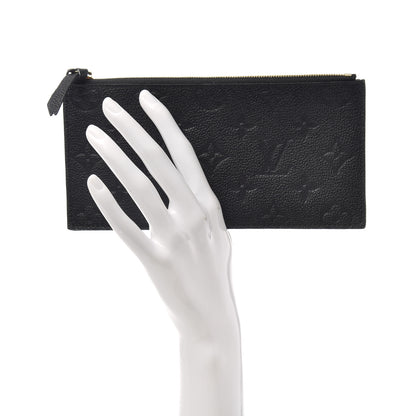 Louis Vuitton Empreinte Felicie Chain Wallet Zippered Insert Black 2 of 6
