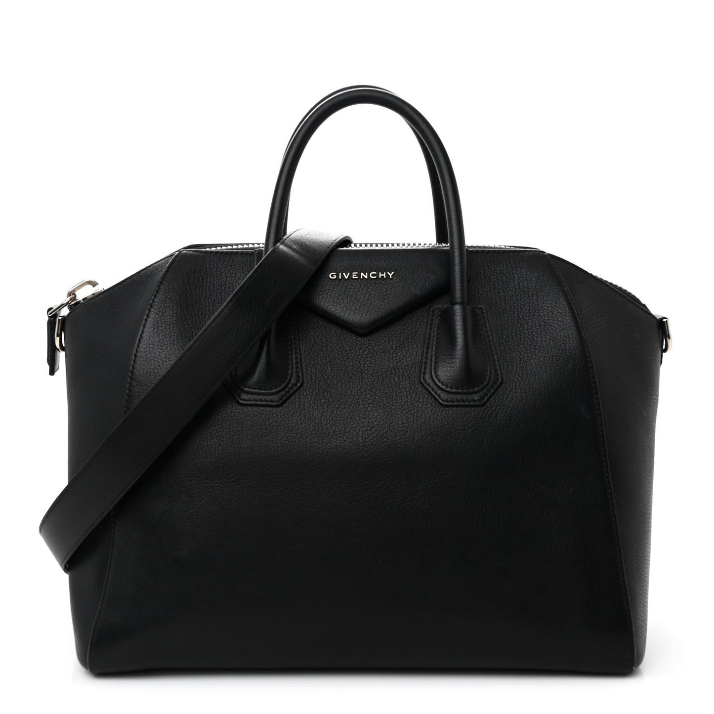 Sugar Goatskin Medium Antigona Black