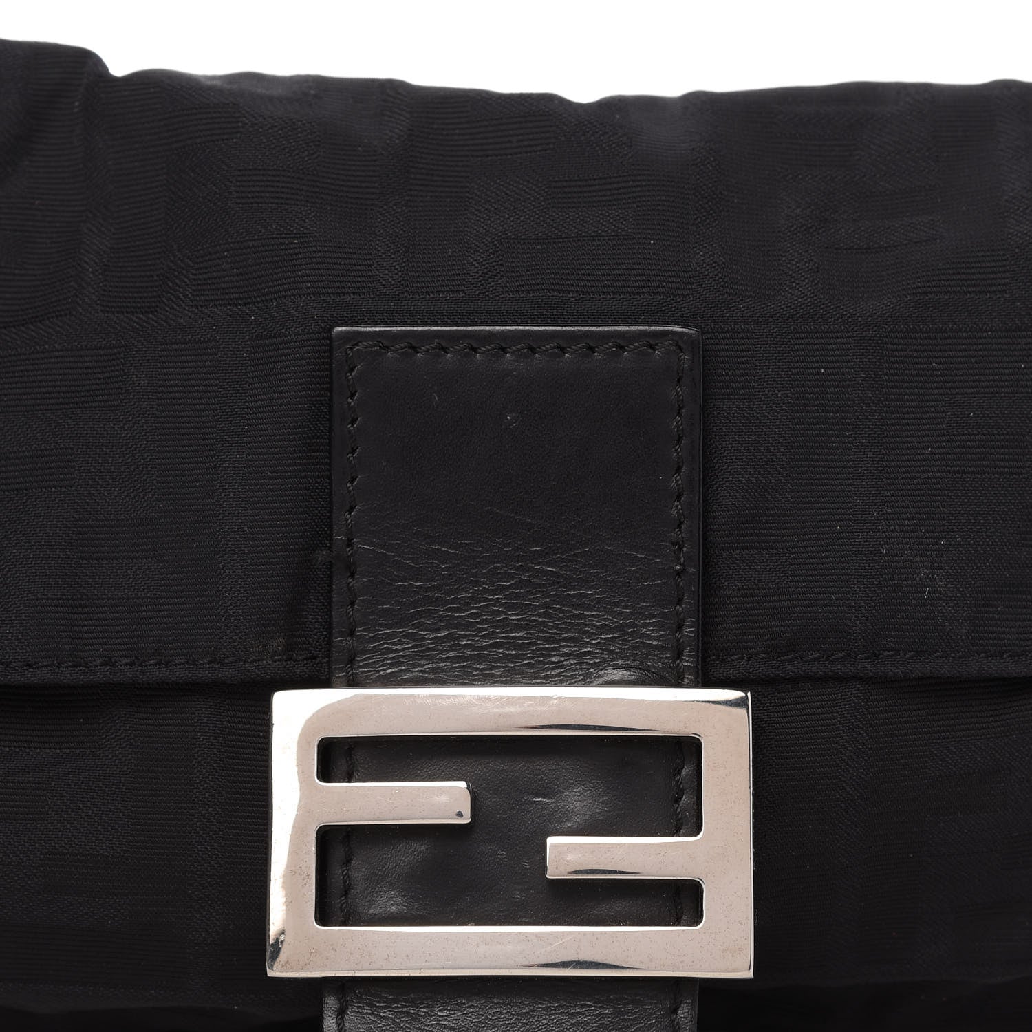 Fendi Nylon Zucca Baguette Black 9 of 9